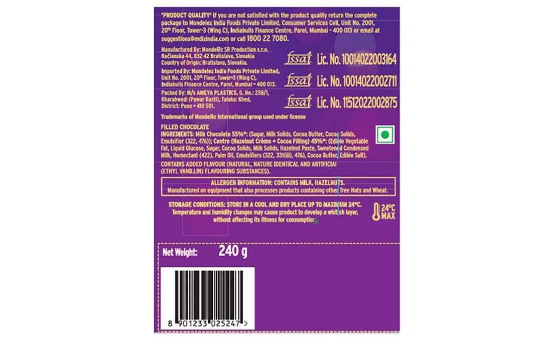 Cadbury Dairy Milk Silk Pralines Collection   Box  240 grams